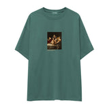 Judith Slaying Holofernes Oversize Tişört – Yeşil