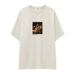 Judith Slaying Holofernes Oversize Tişört – Ekru