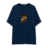 Judith Slaying Holofernes Oversize Tişört – Lacivert