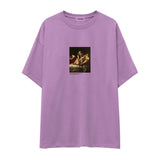 Judith Slaying Holofernes Oversize Tişört – Lila