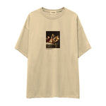 Judith Slaying Holofernes Oversize Tişört – Krem