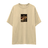 Judith Slaying Holofernes Oversize Tişört – Krem