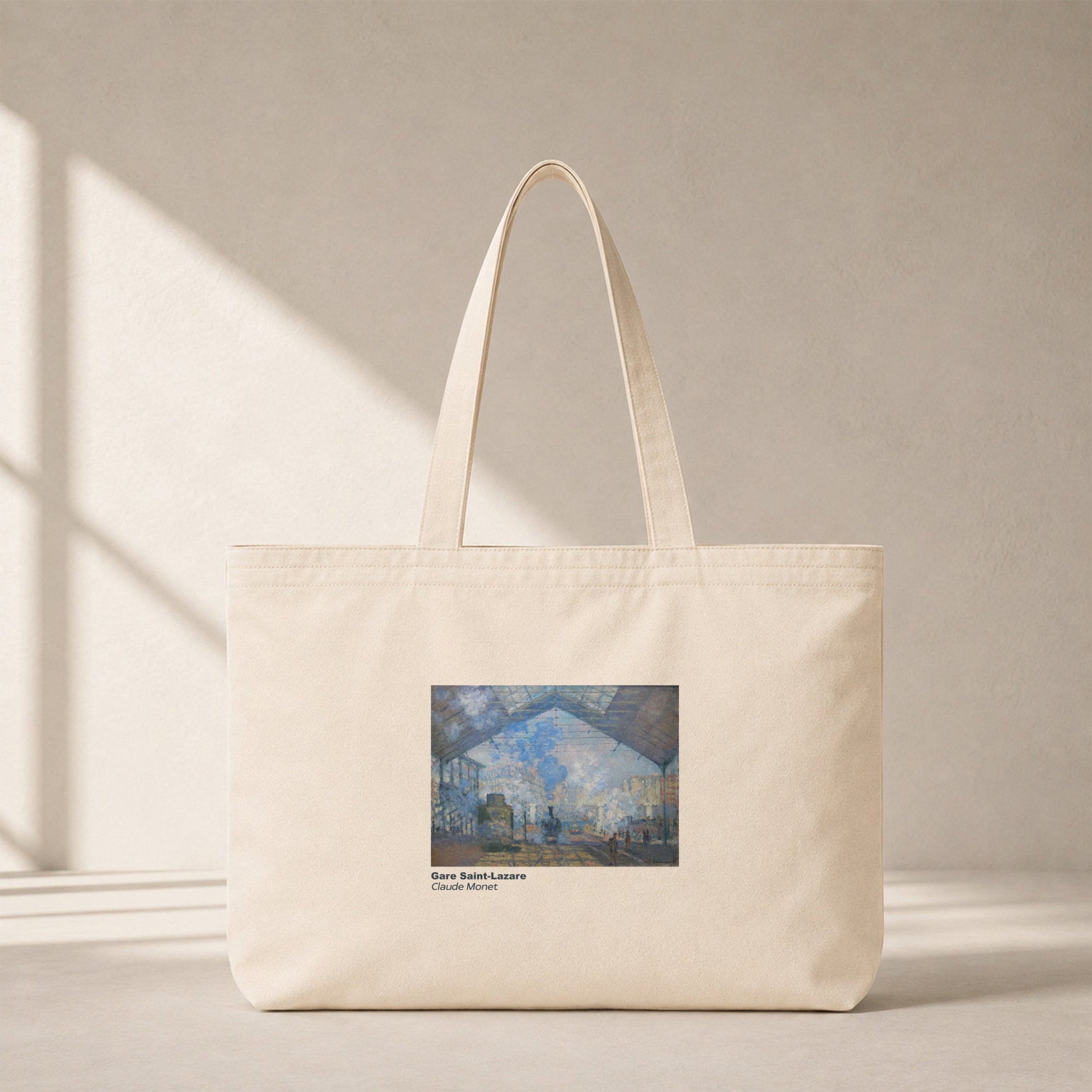 Gare Saint-Lazare Club Tote Bag – kanvas çanta ön görünüm