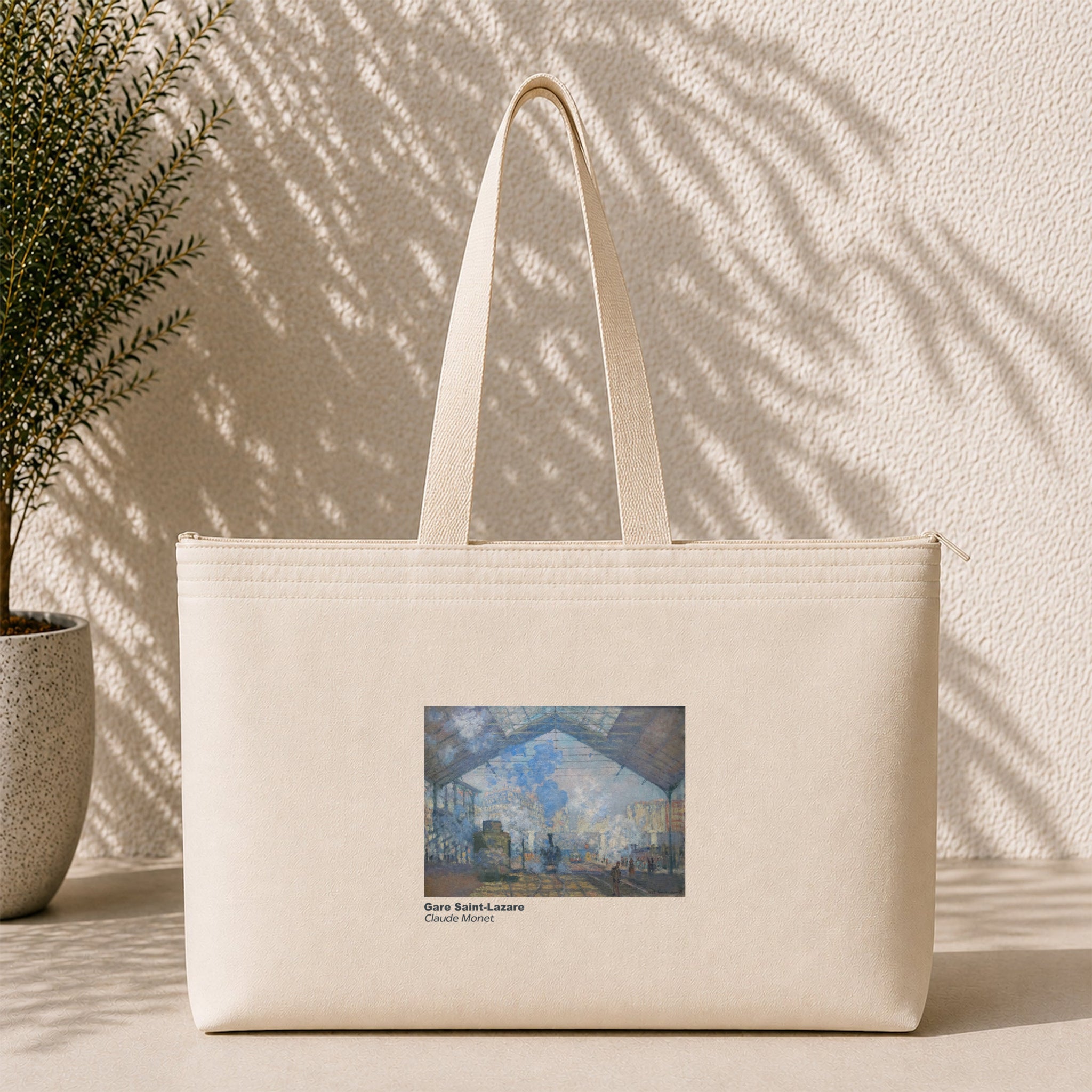 Gare Saint-Lazare Weekend Tote Bag – kanvas çanta ön görünüm