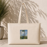 Woman with a Parasol Weekend Tote Bag – kanvas çanta ön görünüm