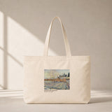 Orchard with Cypresses Club Tote Bag – kanvas çanta ön görünüm