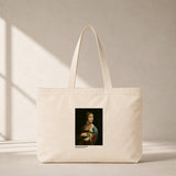 Lady with an Ermine Club Tote Bag – kanvas çanta ön görünüm