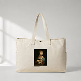 Lady with an Ermine Daily Tote Bag – kanvas çanta ön görünüm