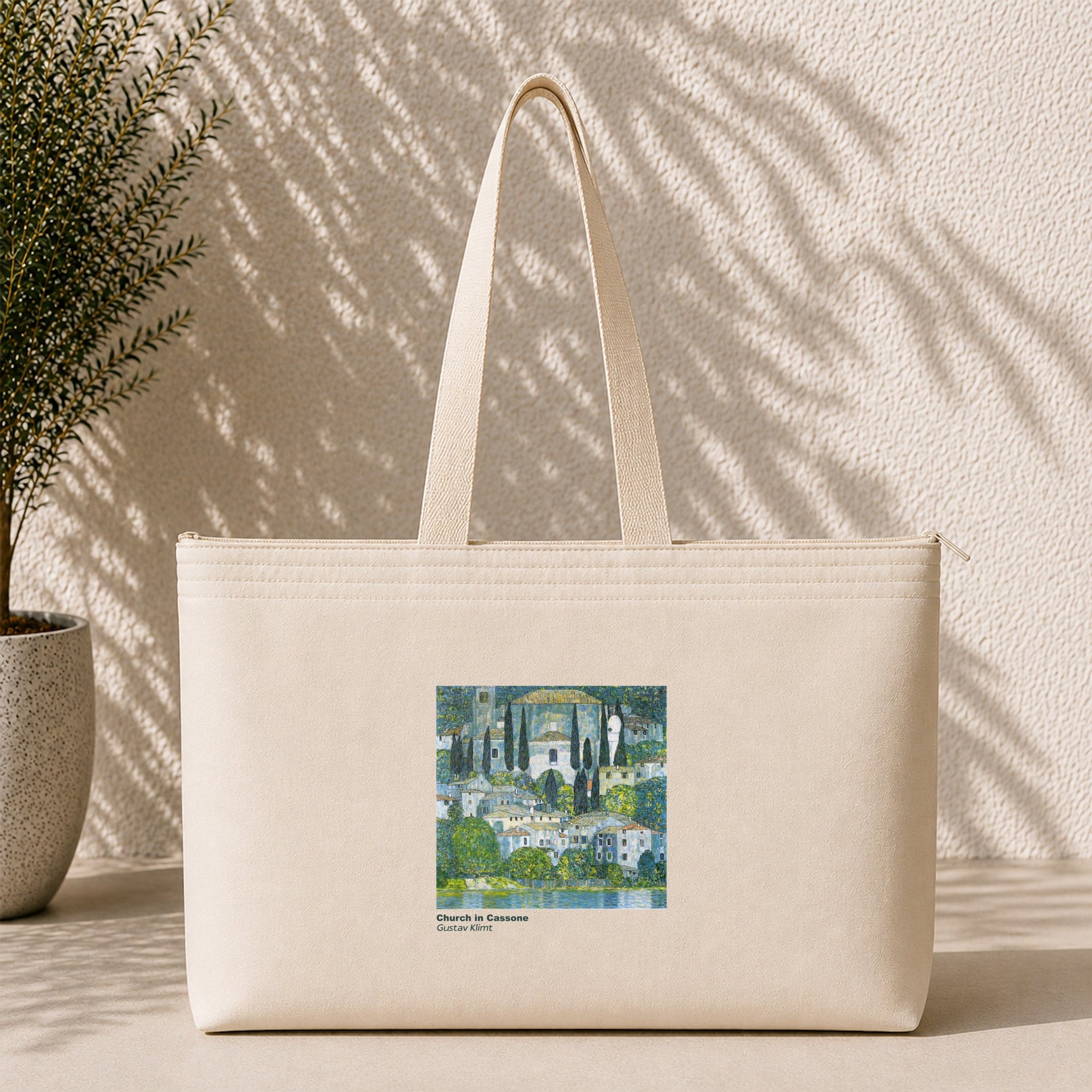 Church in Cassone Weekend Tote Bag – kanvas çanta ön görünüm
