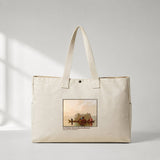 Fur Traders Descending the Missouri Daily Tote Bag – kanvas çanta ön görünüm