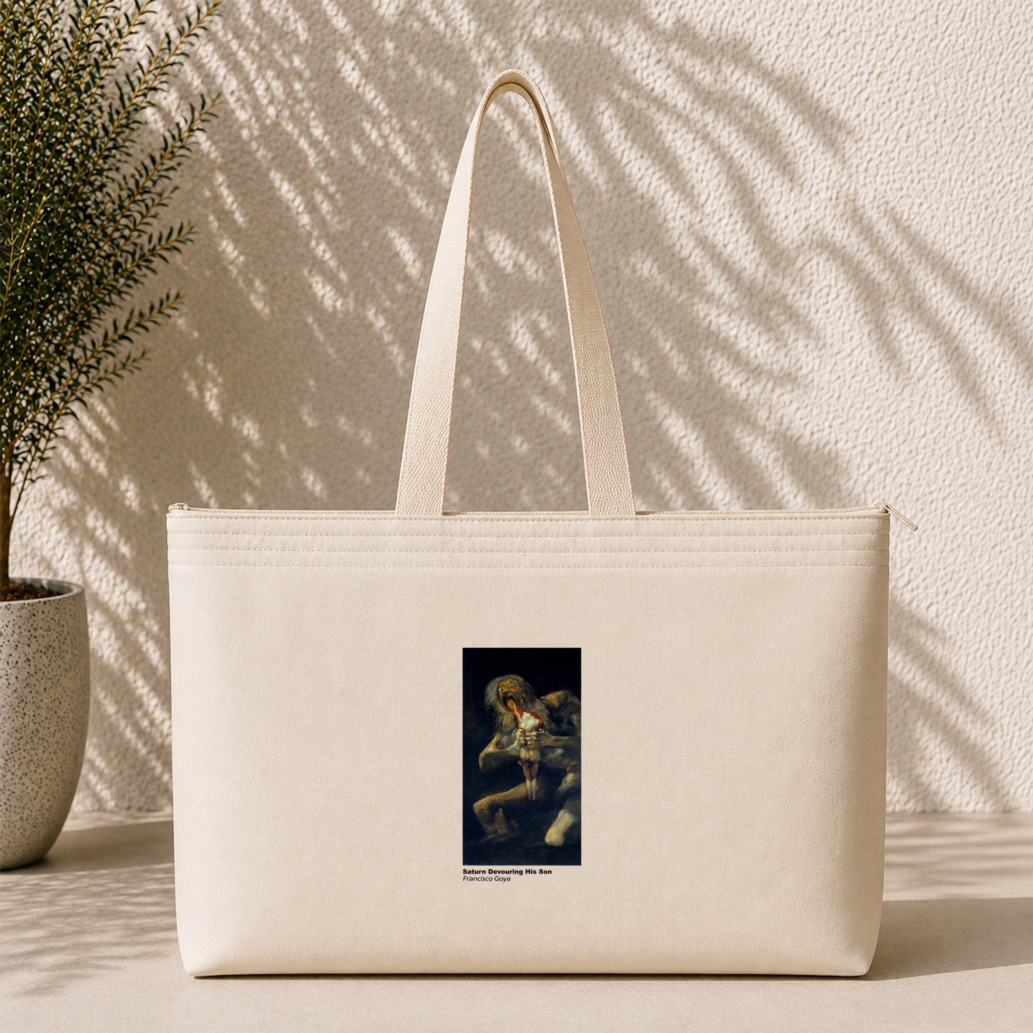 Saturn Devouring His Son Weekend Tote Bag – kanvas çanta ön görünüm