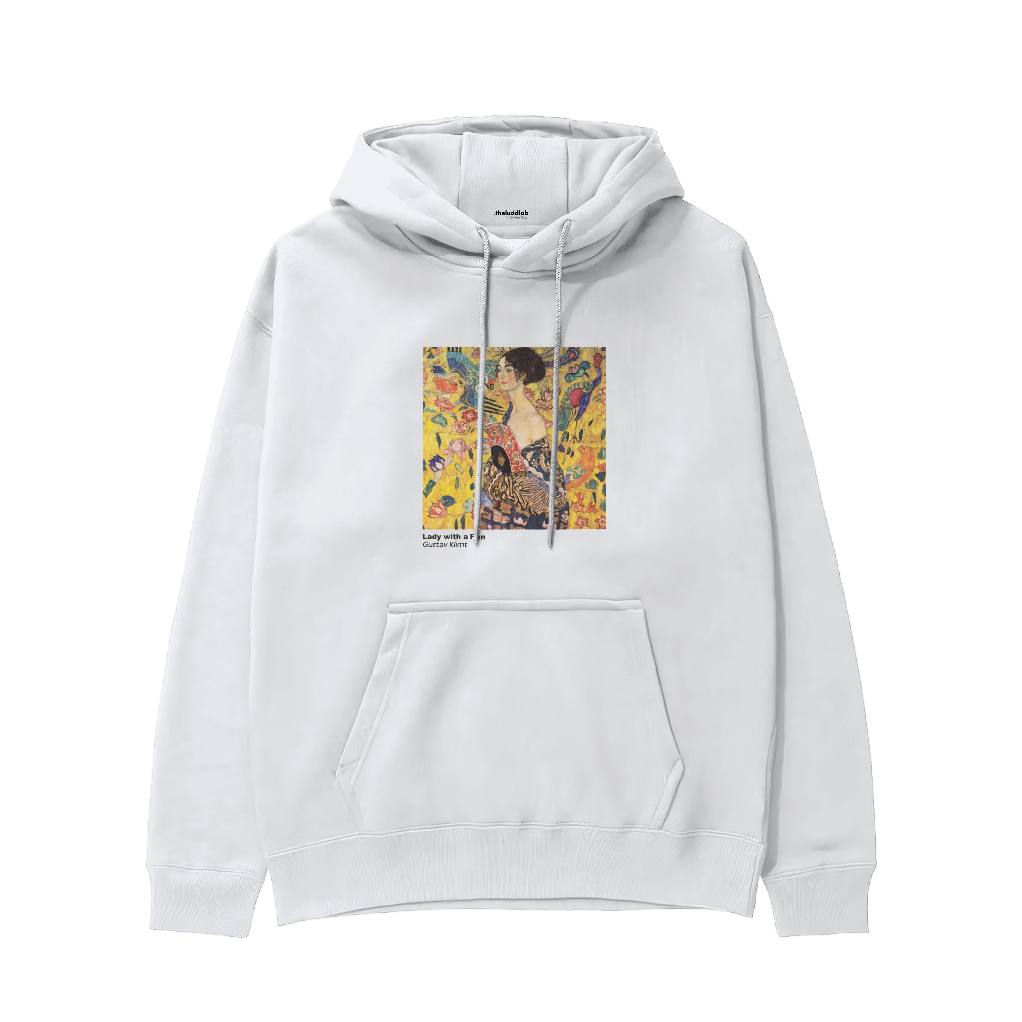 Lady with a Fan Hoodie – Beyaz