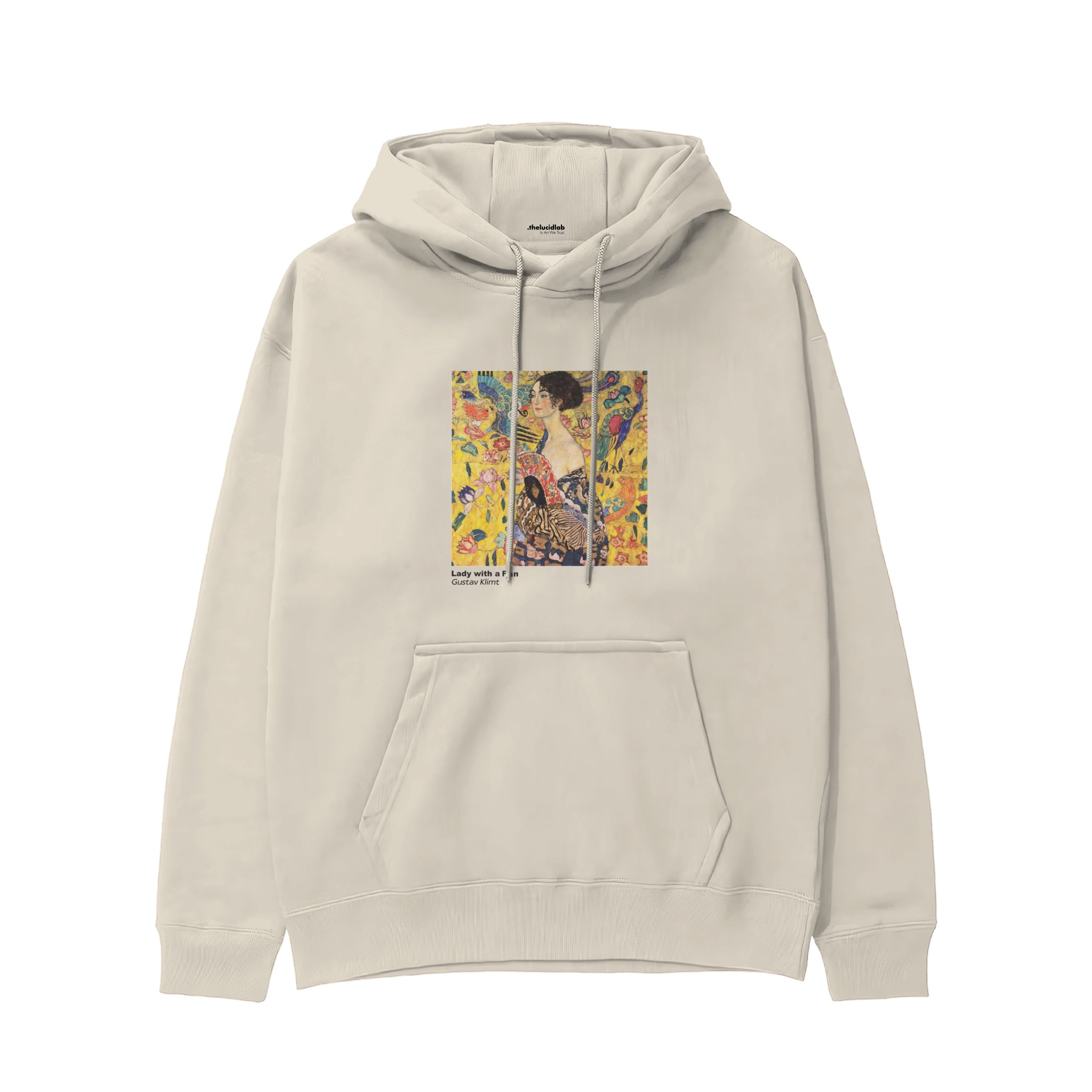 Lady with a Fan Hoodie – Krem