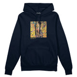 Lady with a Fan Oversize Hoodie – Lacivert