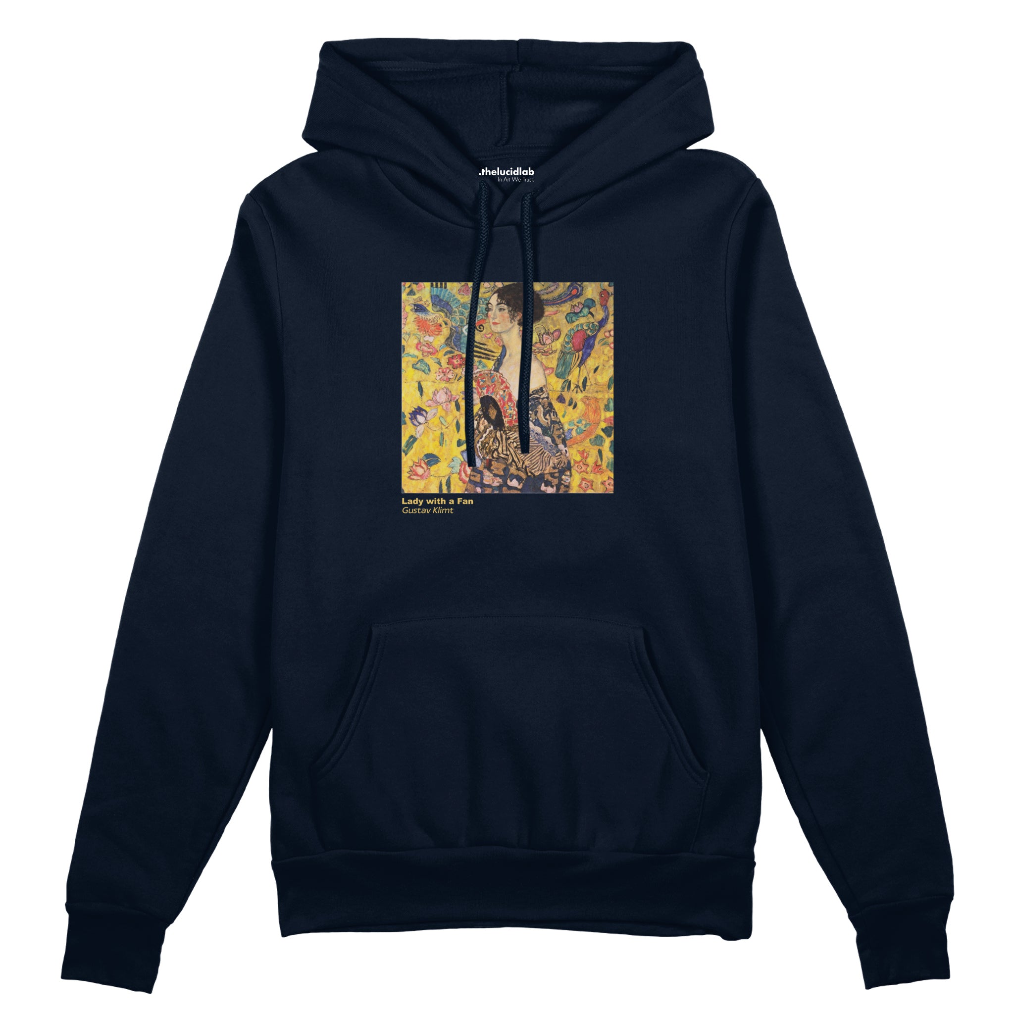 Lady with a Fan Oversize Hoodie – Lacivert