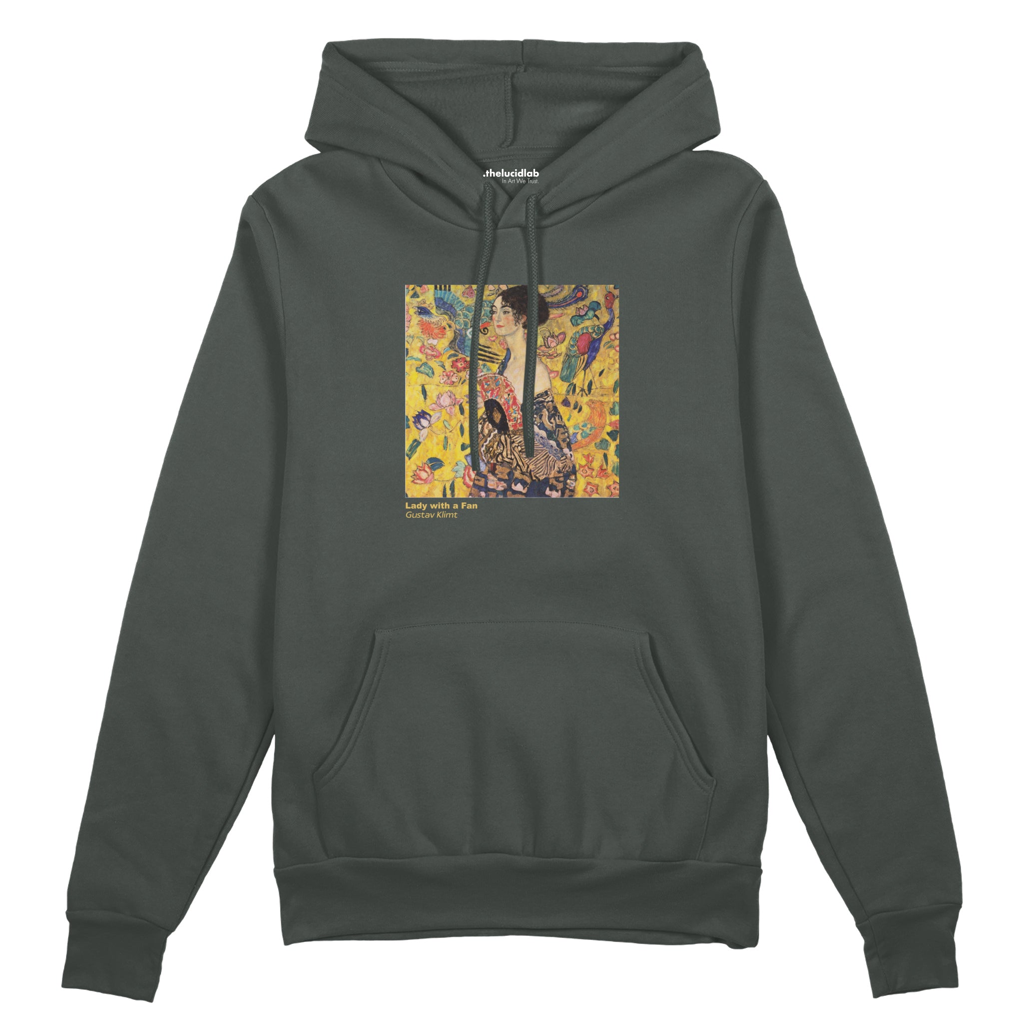 Lady with a Fan Oversize Hoodie – Antrasit