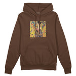 Lady with a Fan Oversize Hoodie – Kahverengi
