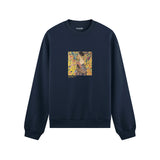 Lady with a Fan Oversize Sweatshirt – Lacivert
