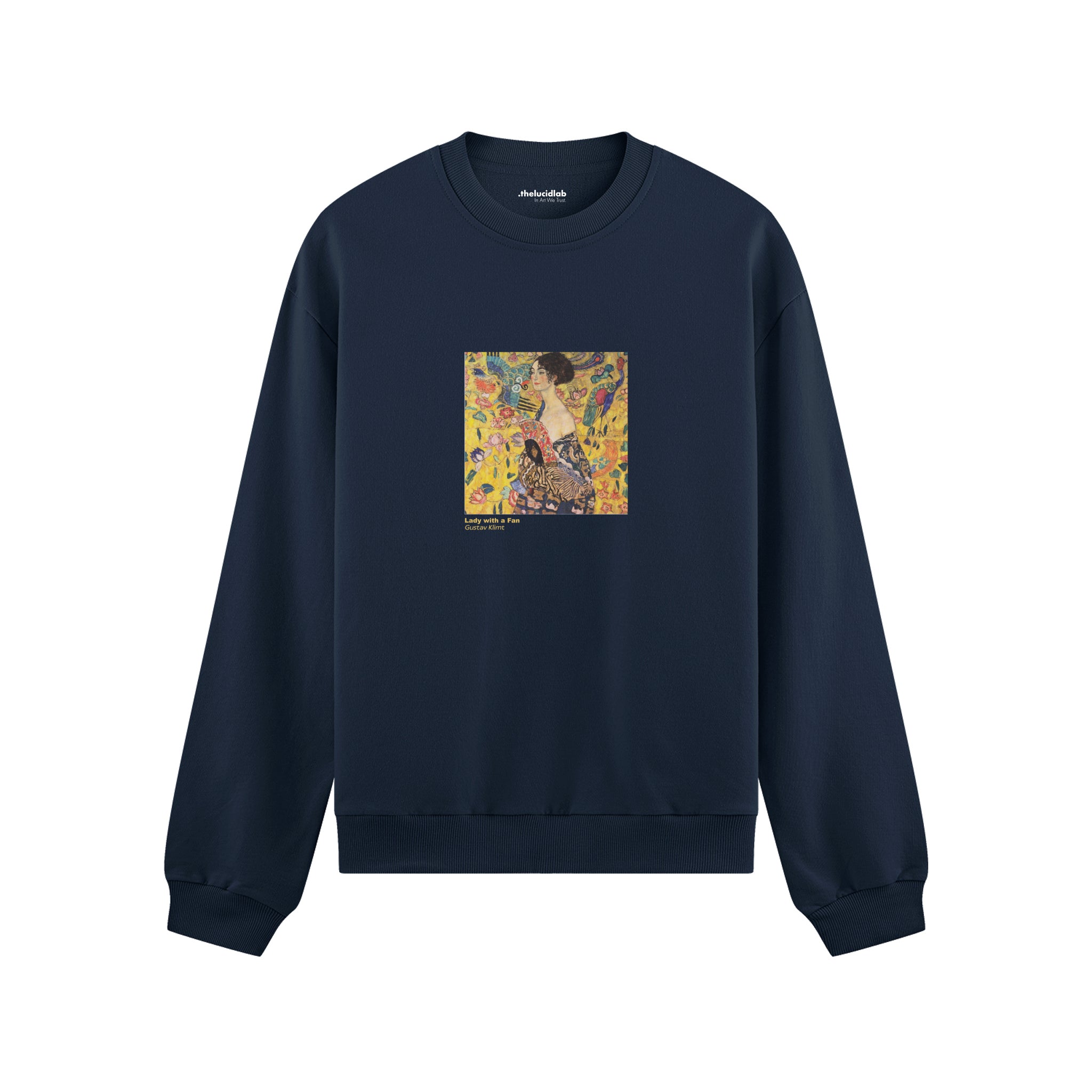 Lady with a Fan Oversize Sweatshirt – Lacivert