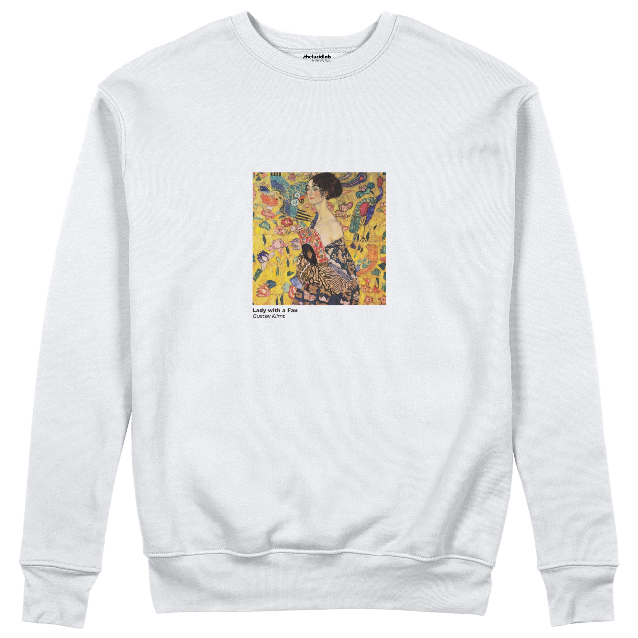 Lady with a Fan Sweatshirt – Beyaz
