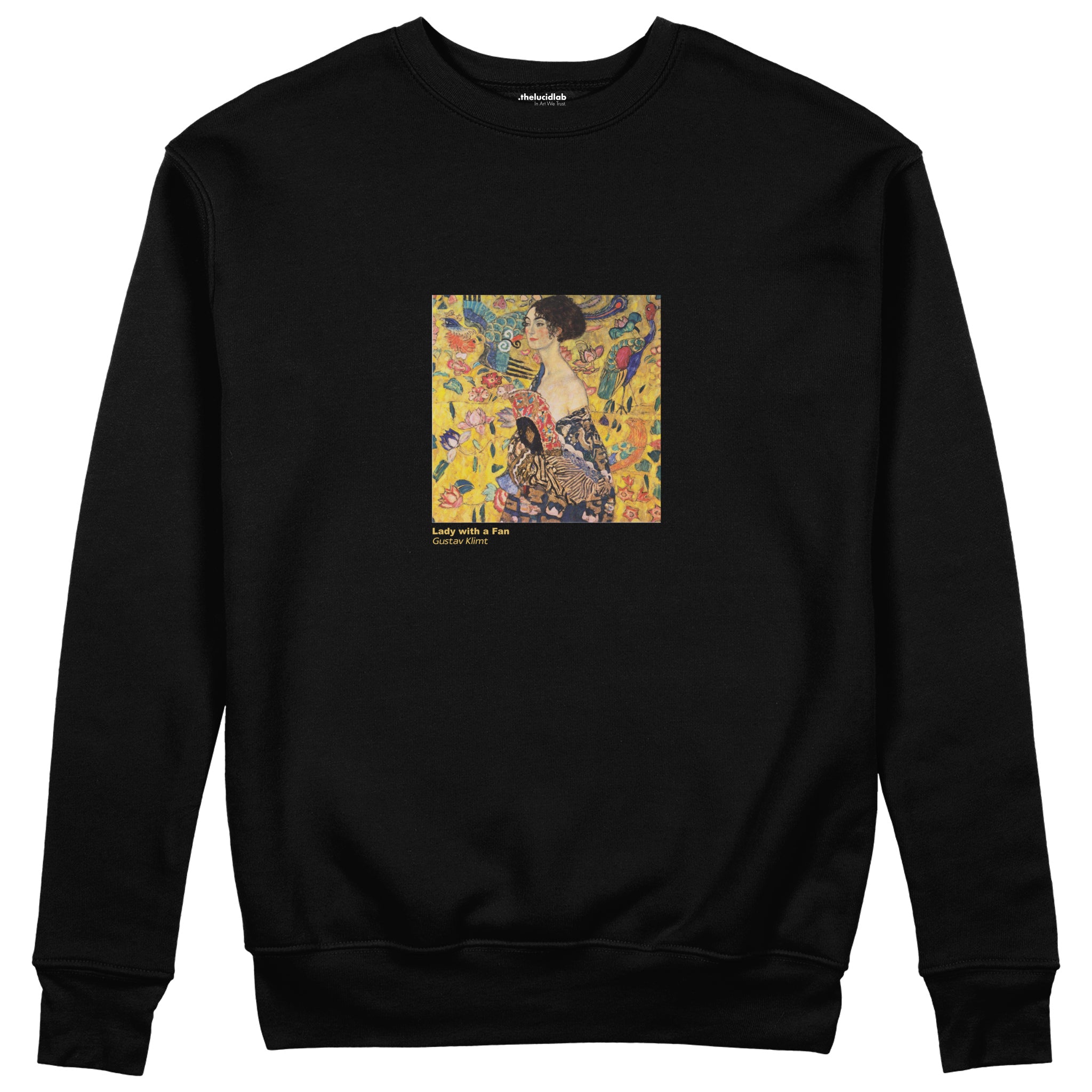 Lady with a Fan Sweatshirt – Siyah