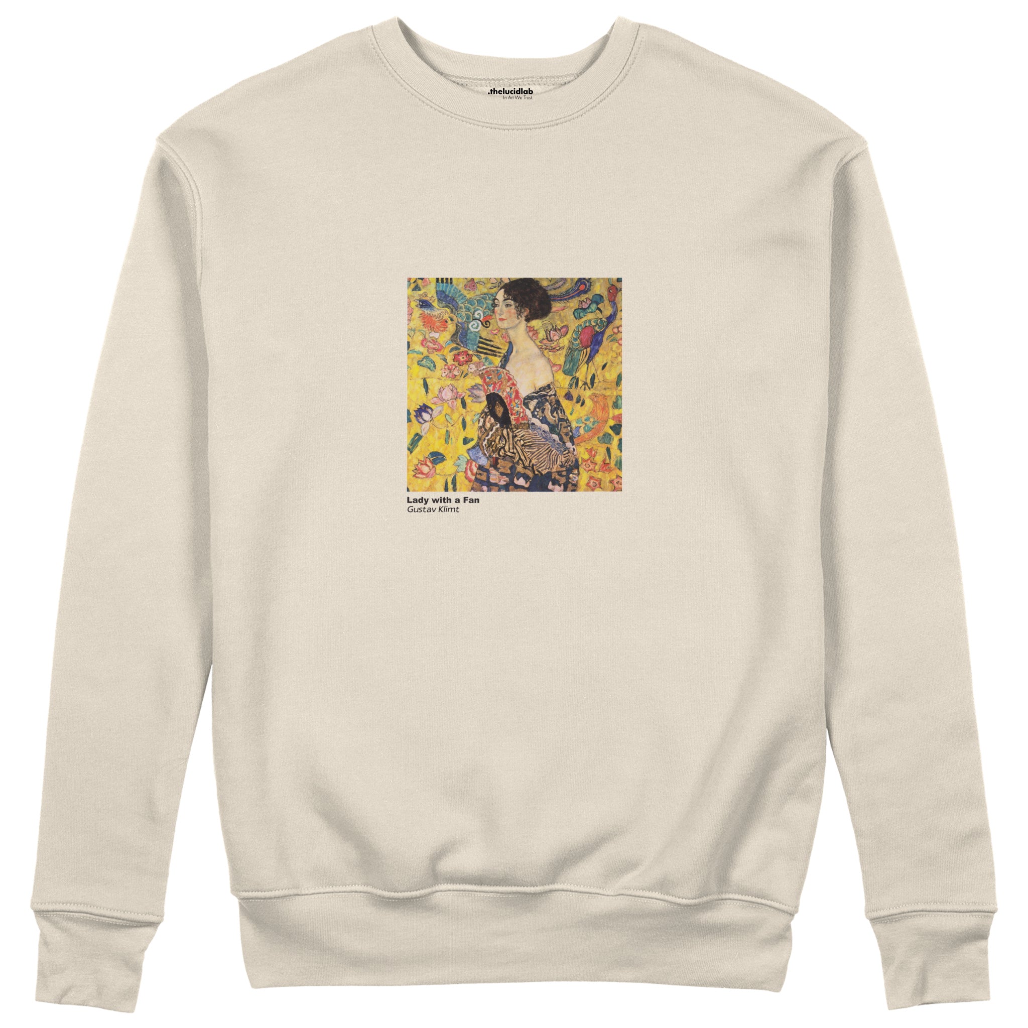 Lady with a Fan Sweatshirt – Bej