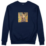Lady with a Fan Sweatshirt – Lacivert
