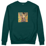 Lady with a Fan Sweatshirt – Koyu Yeşil