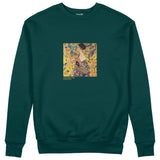 Lady with a Fan Sweatshirt – Koyu Yeşil