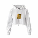 Portrait of Adele Bloch-Bauer I Crop Hoodie – Beyaz