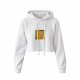 Portrait of Adele Bloch-Bauer I Crop Hoodie – Beyaz