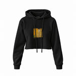 Portrait of Adele Bloch-Bauer I Crop Hoodie – Siyah