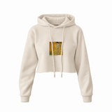 Portrait of Adele Bloch-Bauer I Crop Hoodie – Krem