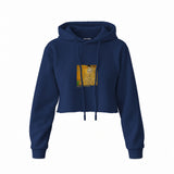Portrait of Adele Bloch-Bauer I Crop Hoodie – Lacivert