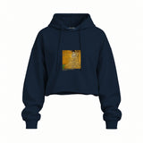 Portrait of Adele Bloch-Bauer I Oversize Crop Hoodie – Lacivert