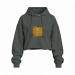 Portrait of Adele Bloch-Bauer I Oversize Crop Hoodie – Antrasit