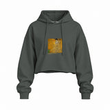 Portrait of Adele Bloch-Bauer I Oversize Crop Hoodie – Antrasit