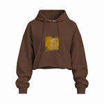 Portrait of Adele Bloch-Bauer I Oversize Crop Hoodie – Kahverengi