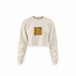 Portrait of Adele Bloch-Bauer I Crop Sweatshirt – Krem