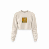 Portrait of Adele Bloch-Bauer I Crop Sweatshirt – Krem