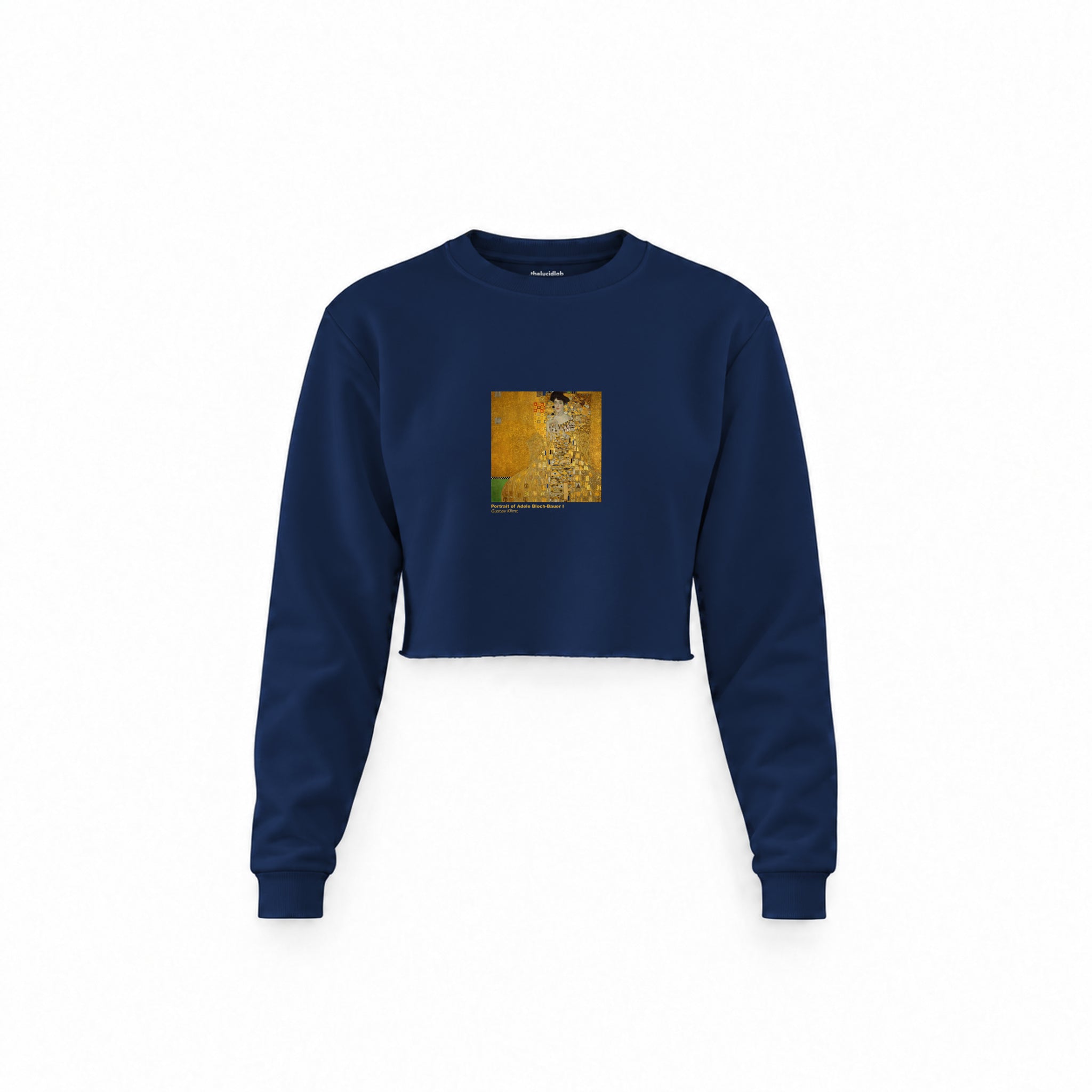 Portrait of Adele Bloch-Bauer I Crop Sweatshirt – Lacivert