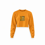 Portrait of Adele Bloch-Bauer I Crop Sweatshirt – Turuncu