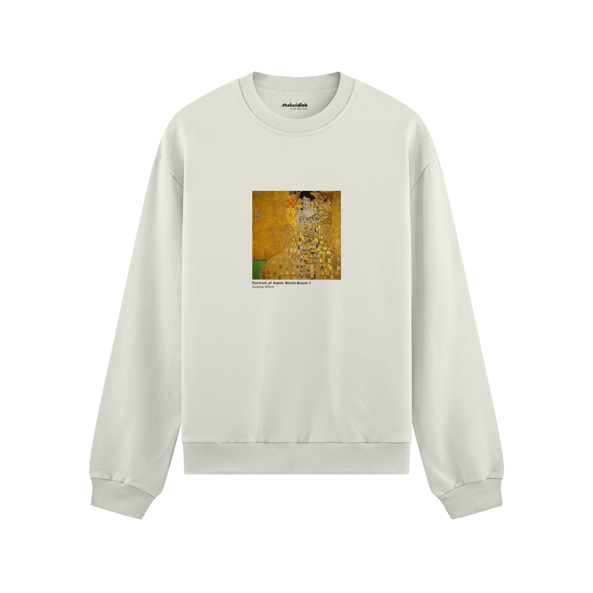 Portrait of Adele Bloch-Bauer I Oversize Sweatshirt – Beyaz