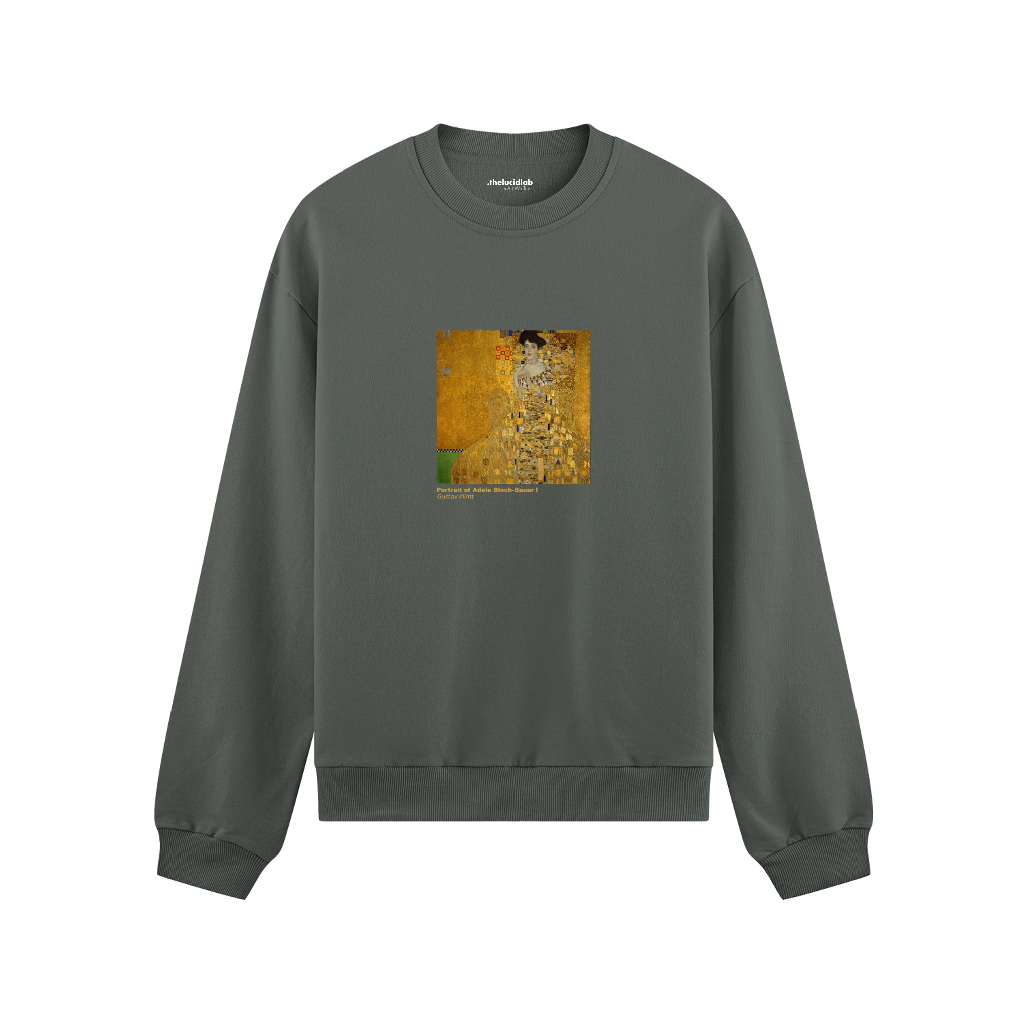 Portrait of Adele Bloch-Bauer I Oversize Sweatshirt – Antrasit