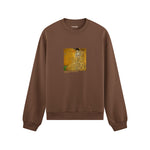 Portrait of Adele Bloch-Bauer I Oversize Sweatshirt – Kahverengi