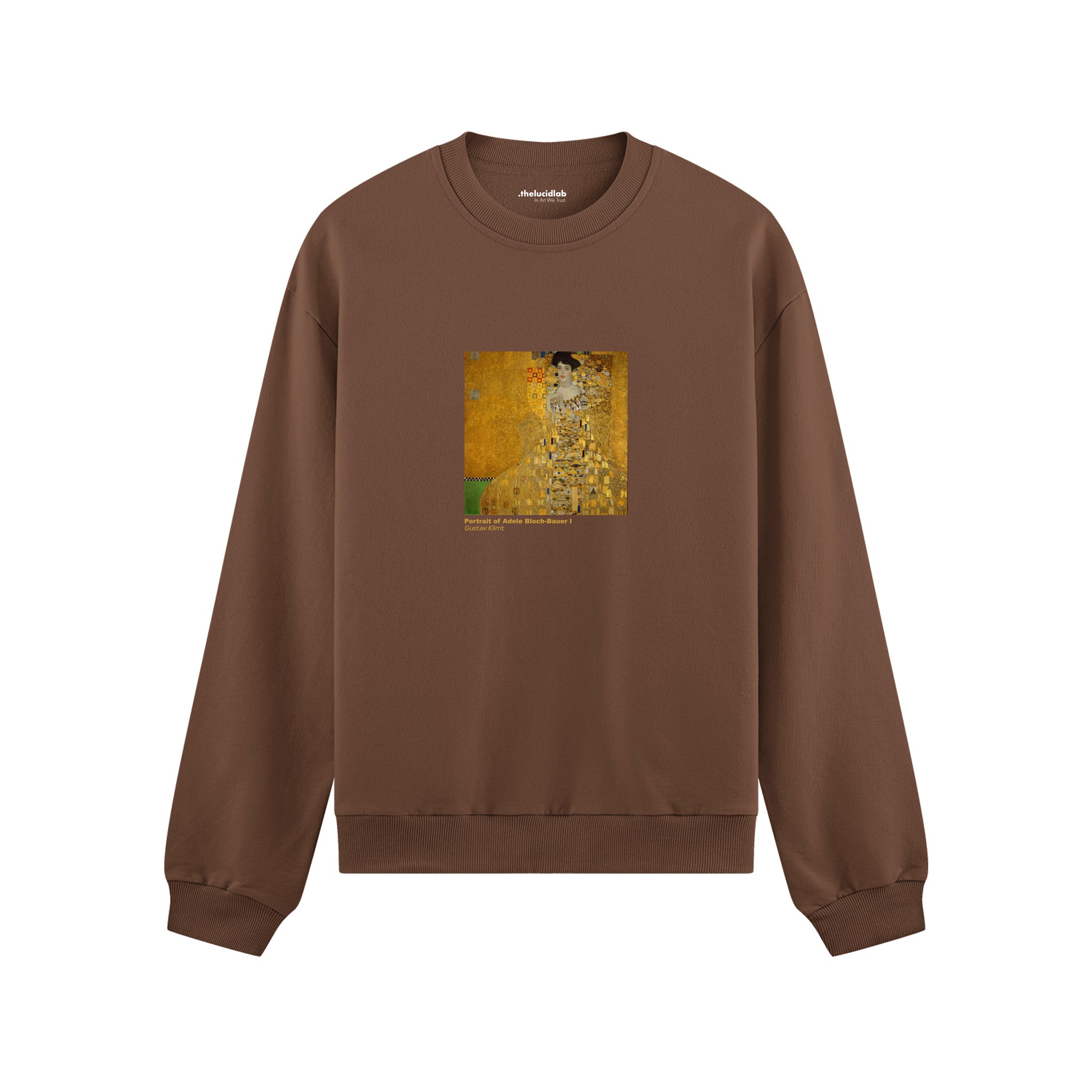 Portrait of Adele Bloch-Bauer I Oversize Sweatshirt – Kahverengi