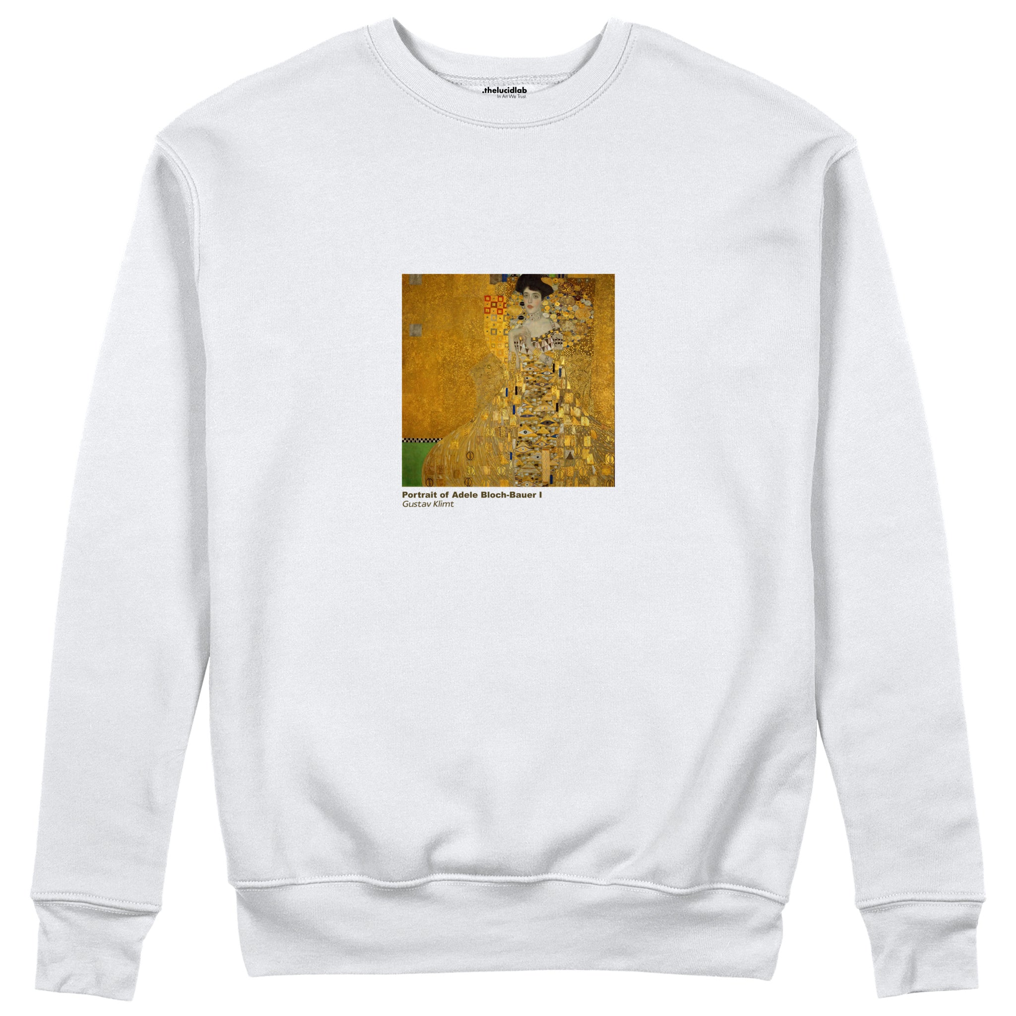 Portrait of Adele Bloch-Bauer I Sweatshirt – Beyaz