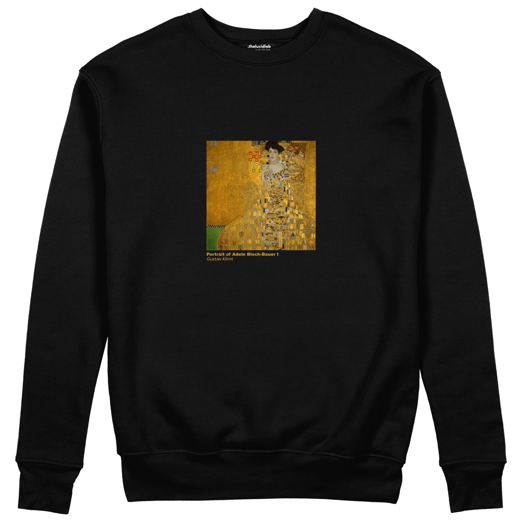Portrait of Adele Bloch-Bauer I Sweatshirt – Siyah