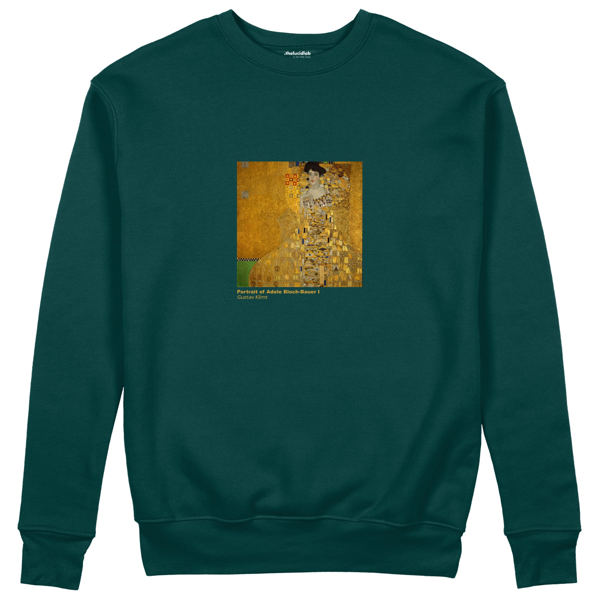 Portrait of Adele Bloch-Bauer I Sweatshirt – Koyu Yeşil