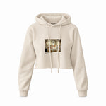 The School of Athens Crop Hoodie – Krem